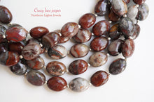 Load image into Gallery viewer, (半連/1連)高品質 クレイジーレース ジャスパー ファセットオーバル マイクロカット