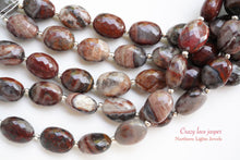 Load image into Gallery viewer, (半連/1連)高品質 クレイジーレース ジャスパー ファセットオーバル マイクロカット