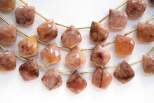 画像をギャラリービューアに読み込む, (2pc/10pc)ゼブラジャスパー リーフシェイプ ピンクベージュ