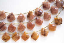 画像をギャラリービューアに読み込む, (2pc/10pc)ゼブラジャスパー リーフシェイプ ピンクベージュ