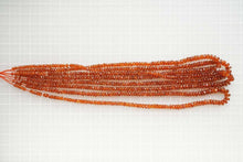 Load image into Gallery viewer, 上質 オレンジカイヤナイト 41cm ファセット ロンデル ボタン