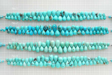 Load image into Gallery viewer, (No.1-4)アリゾナ産 ターコイズ ファセット ドロップ 21cm
