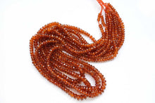 Load image into Gallery viewer, 上質 オレンジカイヤナイト 41cm ファセット ロンデル ボタン