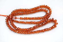 Load image into Gallery viewer, 上質 オレンジカイヤナイト 41cm ファセット ロンデル ボタン