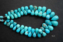 Load image into Gallery viewer, (No.1-4)アリゾナ産 ターコイズ ファセット ドロップ 21cm