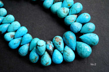 Load image into Gallery viewer, (No.1-4)アリゾナ産 ターコイズ ファセット ドロップ 21cm