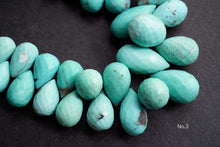 Load image into Gallery viewer, (No.1-4)アリゾナ産 ターコイズ ファセット ドロップ 21cm