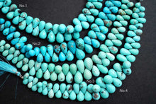 Load image into Gallery viewer, (No.1-4)アリゾナ産 ターコイズ ファセット ドロップ 21cm