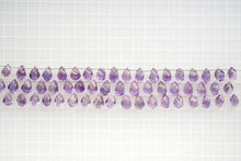 Load image into Gallery viewer, (6pcs/1連)宝石質 アメシスト ツイストドロップ スクリュードロップ