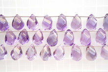 Load image into Gallery viewer, (6pcs/1連)宝石質 アメシスト ツイストドロップ スクリュードロップ