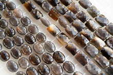 Load image into Gallery viewer, (半連/1連)宝石質 ゴールデンシーン ブラックムーンストーン マイクロカット ファセットオーバル