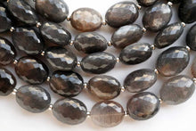 Load image into Gallery viewer, (半連/1連)宝石質 ゴールデンシーン ブラックムーンストーン マイクロカット ファセットオーバル