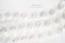 画像をギャラリービューアに読み込む, (6pcs/1連)宝石質 ロック・クリスタル ツイストドロップ スクリュードロップ