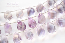 画像をギャラリービューアに読み込む, (6pcs/1連)宝石質 ピンクアメシスト ツイストドロップ スクリュードロップ