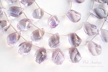 画像をギャラリービューアに読み込む, (6pcs/1連)宝石質 ピンクアメシスト ツイストドロップ スクリュードロップ