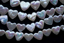 Load image into Gallery viewer, Freshwater Pearl Poppy Baroque Creo Hole White 38 cm