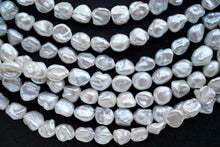 画像をギャラリービューアに読み込む, 淡水パール ホワイト 40cm ケシ風 バロック