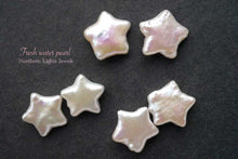 画像をギャラリービューアに読み込む, (ペア・ぽってり)淡水パール お星さま 穴なし ルース 《白》