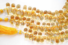 画像をギャラリービューアに読み込む, (半連/1連)宝石質 シトリン スムースドロップ