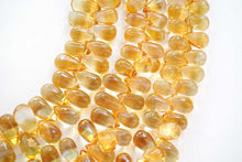 画像をギャラリービューアに読み込む, (半連/1連)宝石質 シトリン スムースドロップ