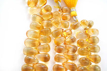 画像をギャラリービューアに読み込む, (半連/1連)宝石質 シトリン スムースドロップ