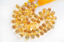 画像をギャラリービューアに読み込む, (半連/1連)宝石質 シトリン スムースドロップ