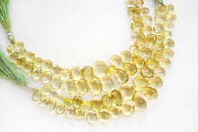画像をギャラリービューアに読み込む, 宝石質 レモンクォーツ 18cm スムースペアシェイプ