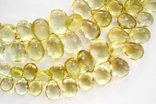 画像をギャラリービューアに読み込む, 宝石質 レモンクォーツ 18cm スムースペアシェイプ