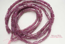 画像をギャラリービューアに読み込む, (半連/1連)上質 非加熱ルビー ファセットチューブ