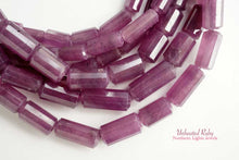 画像をギャラリービューアに読み込む, (半連/1連)上質 非加熱ルビー ファセットチューブ