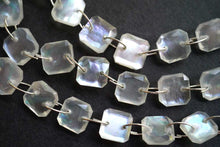 Load image into Gallery viewer, 高品質 ロック・クリスタル+MOP トリプレット ダブルホール スライス スクエア