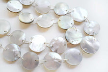 画像をギャラリービューアに読み込む, 高品質 クリスタル+MOP ラウンド ハンマードカット カボション