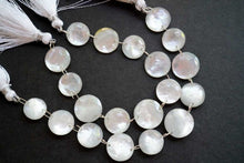 画像をギャラリービューアに読み込む, 高品質 クリスタル+MOP ラウンド ハンマードカット カボション