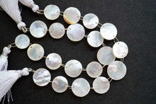 画像をギャラリービューアに読み込む, 高品質 クリスタル+MOP ラウンド ハンマードカット カボション
