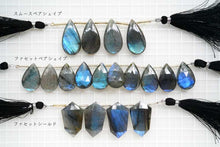 Load image into Gallery viewer, (4pc)ラブラドライト 《ブルー系》 ファセット シールド