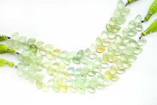 Load image into Gallery viewer, 上質 マルチカラー プレナイト 18cm 斜め穴 ファセット ペアシェイプ