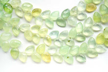 Load image into Gallery viewer, 上質 マルチカラー プレナイト 18cm 斜め穴 ファセット ペアシェイプ