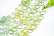 Load image into Gallery viewer, 上質 マルチカラー プレナイト 18cm 斜め穴 ファセット ペアシェイプ