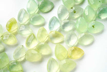 Load image into Gallery viewer, 上質 マルチカラー プレナイト 18cm 斜め穴 ファセット ペアシェイプ