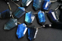 Load image into Gallery viewer, (4pc)ラブラドライト 《ブルー系》 ファセット シールド