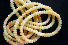 Load image into Gallery viewer, (S/M/L, 1 Strand) Fine Ethiopian Precious Opal Brown Smooth Rondelle