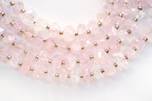Load image into Gallery viewer, (Half Strand/Single Strand) High Quality Morganite Pink Aquamarine Faceted Tumble Nugget