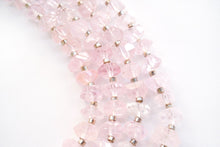 Load image into Gallery viewer, (Half Strand/Single Strand) High Quality Morganite Pink Aquamarine Faceted Tumble Nugget