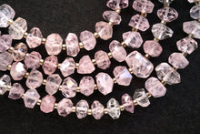 Load image into Gallery viewer, (Half Strand/Single Strand) High Quality Morganite Pink Aquamarine Faceted Tumble Nugget