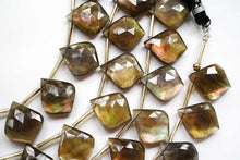 画像をギャラリービューアに読み込む, (2/10pc)MOP マザーオブパール スモーキークォーツ ファセット リーフシェイプ