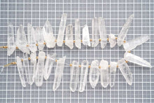 Load image into Gallery viewer, (17-18 grains per row) Himalayan Ice Crystal Faceted Fancy Cut