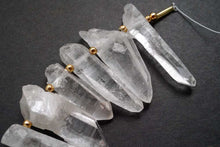 Load image into Gallery viewer, (17-18 grains per row) Himalayan Ice Crystal Faceted Fancy Cut