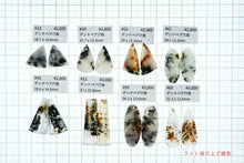 画像をギャラリービューアに読み込む, 8/29(No.23-60/ペア売り)デンドライトアゲート ペアルース 穴あき カボション