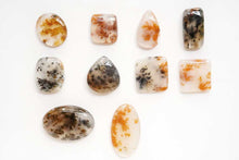 Load image into Gallery viewer, 8/29(#63-87/粒売り)上質 デンドライトアゲート ルース 穴なし カボション