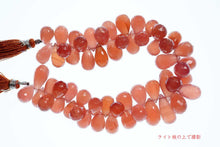 画像をギャラリービューアに読み込む, (4pc/1連)高品質 ペルー産 インカローズ ロードクロサイト ファセットドロップ